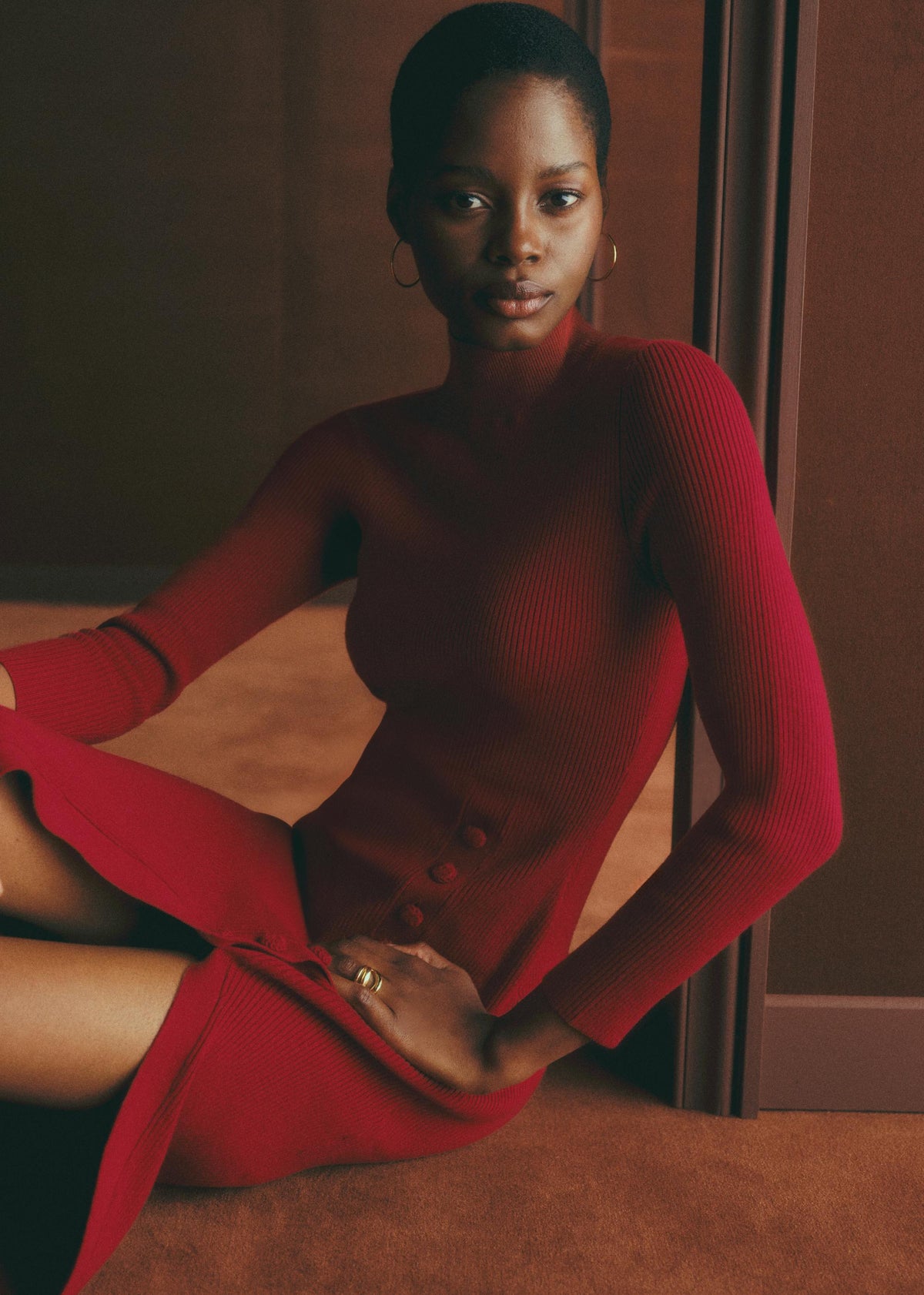 Robe Harper - Rouge Foncé