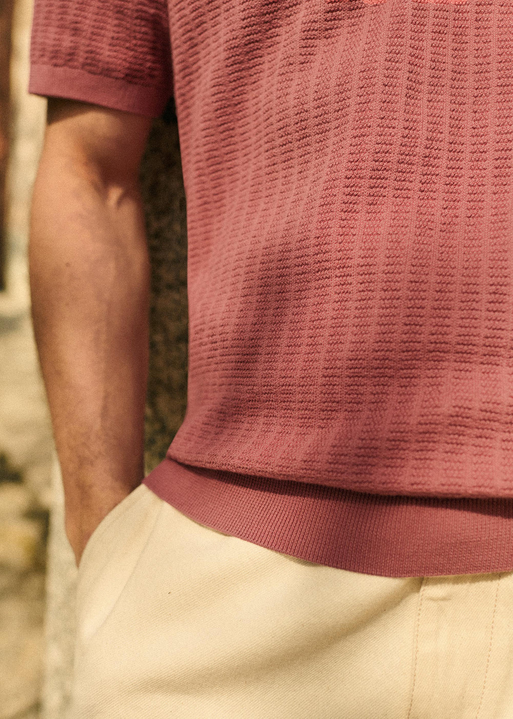 Polo Maille Pablo - Vieux Rose