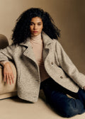 Manteau Charly - Chevrons Beige clair