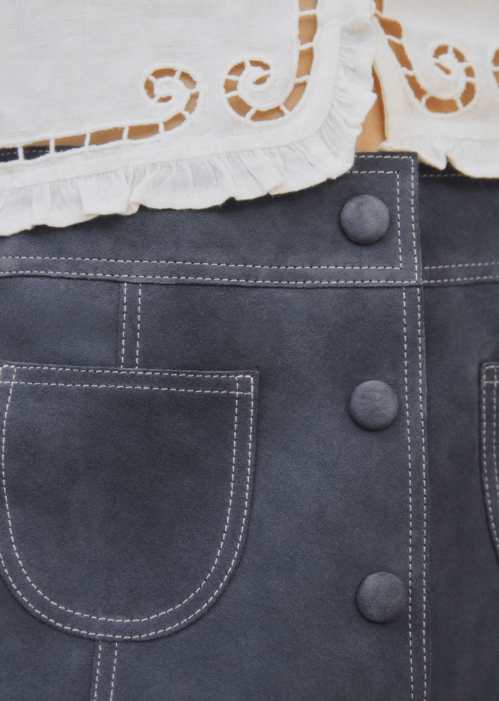 Jupe Liriana - Sézane x SEA NY - Bleu Vintage Foncé