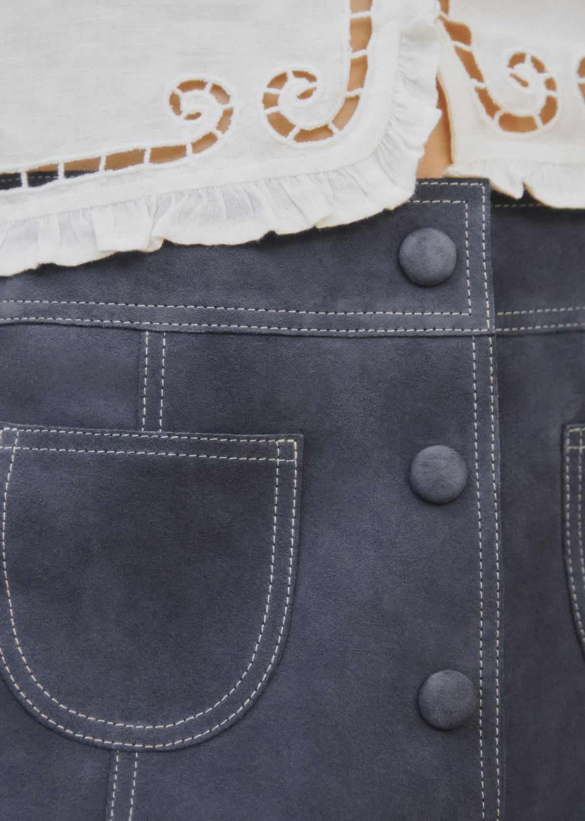 Jupe Liriana - Sézane x SEA NY - Bleu Vintage Foncé