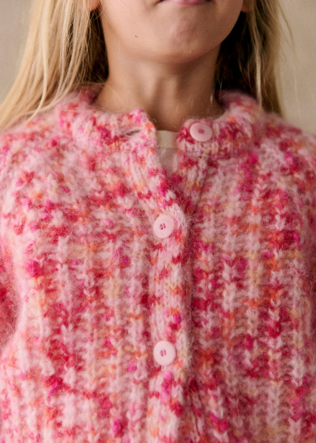 Gilet Emile - Multico Rose Orange