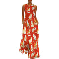 Robe longue maxi d'été amusante pour femme, sans manches, à bretelles, avec imprimé de chats et de livres à l'aquarelle
