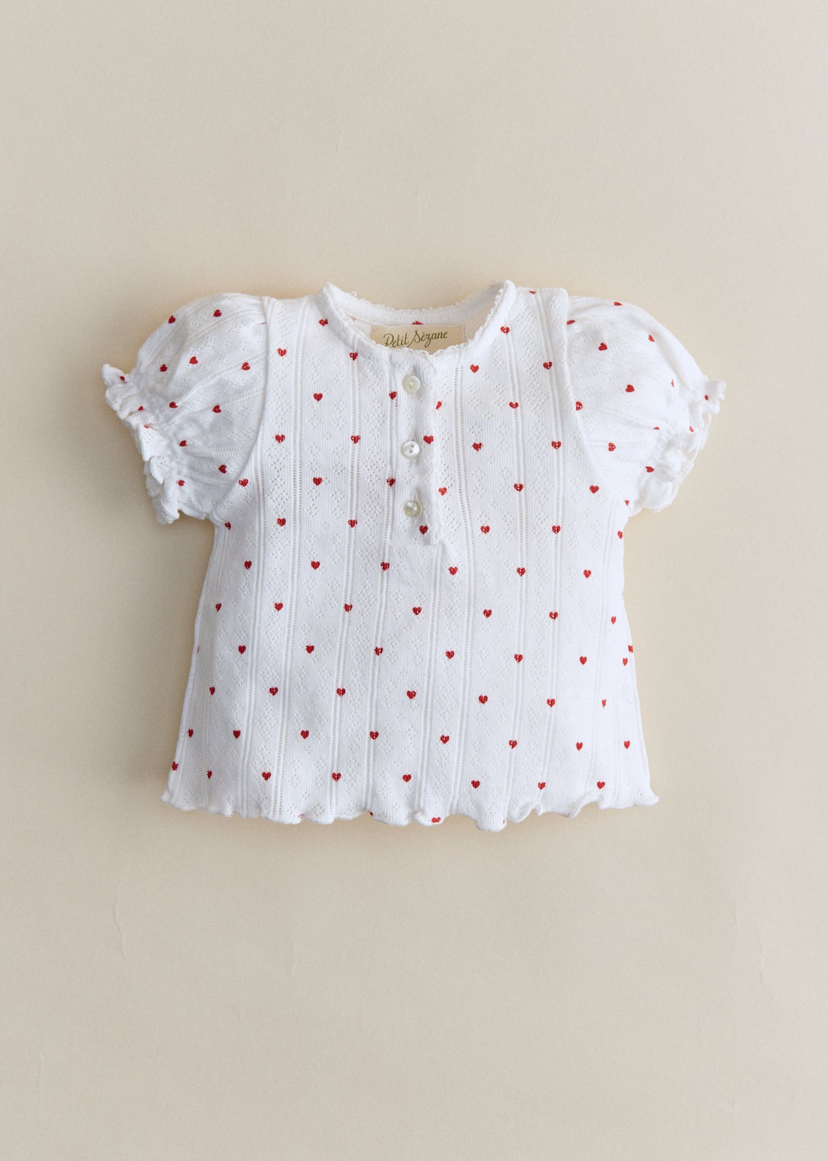 T-Shirt Simone - Imprimé Coeur Rouge