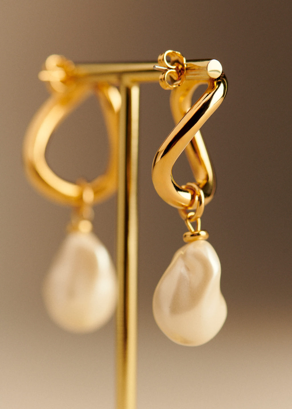Boucles d'oreilles Eloane - Nacre Doré