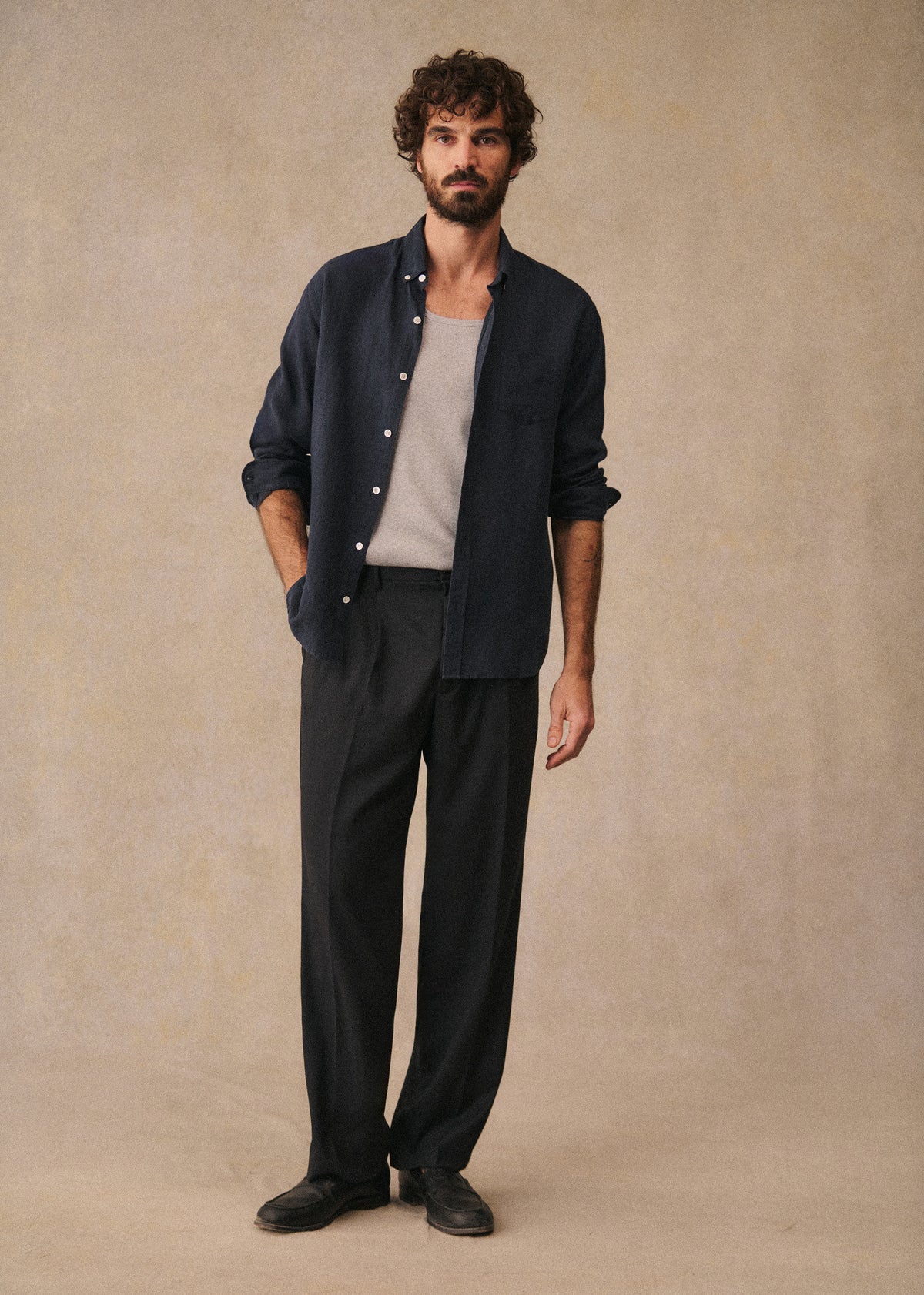 Chemise Charlie Lin - Marine