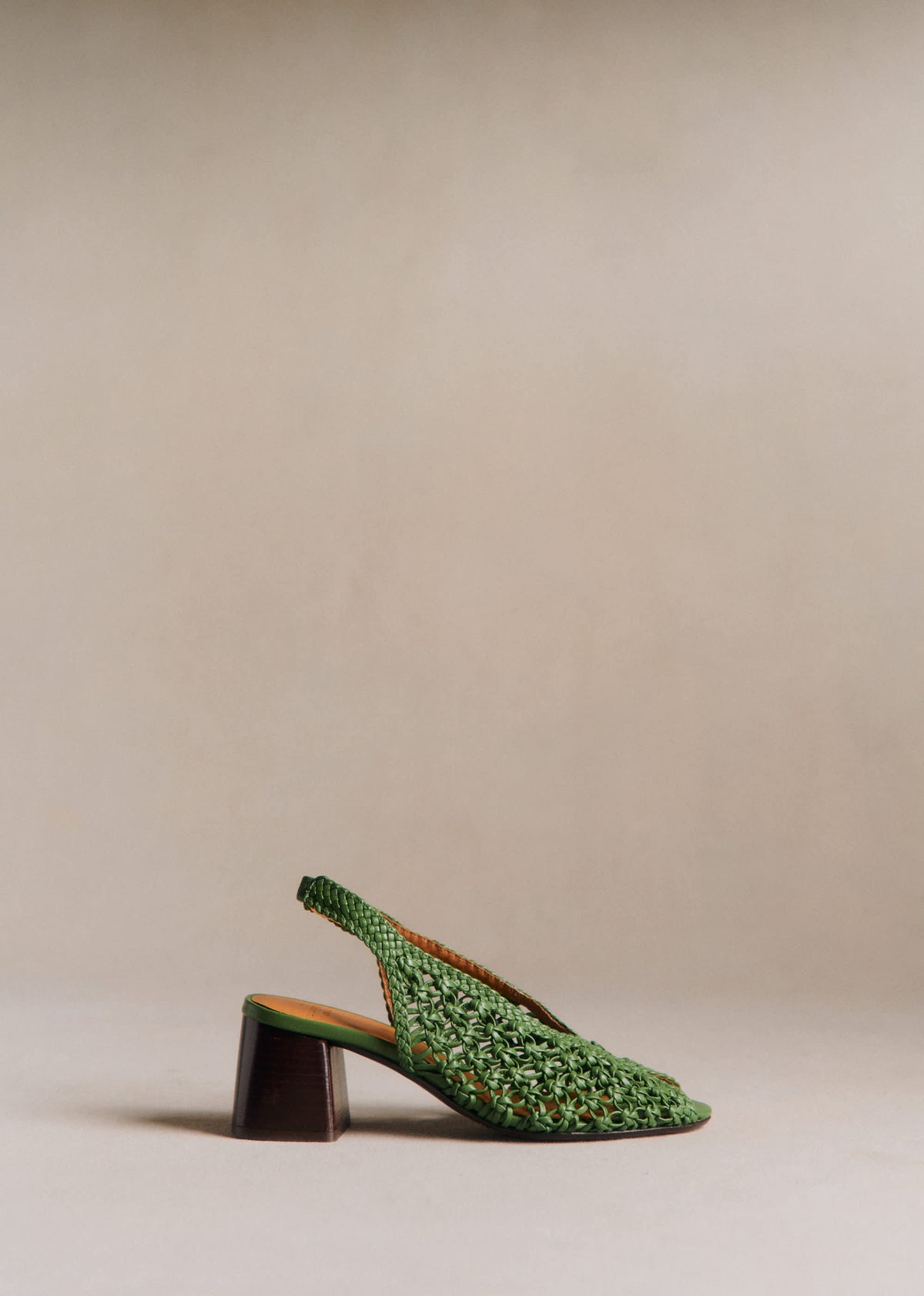 Sandales Enora - Vert Brillant Tressé