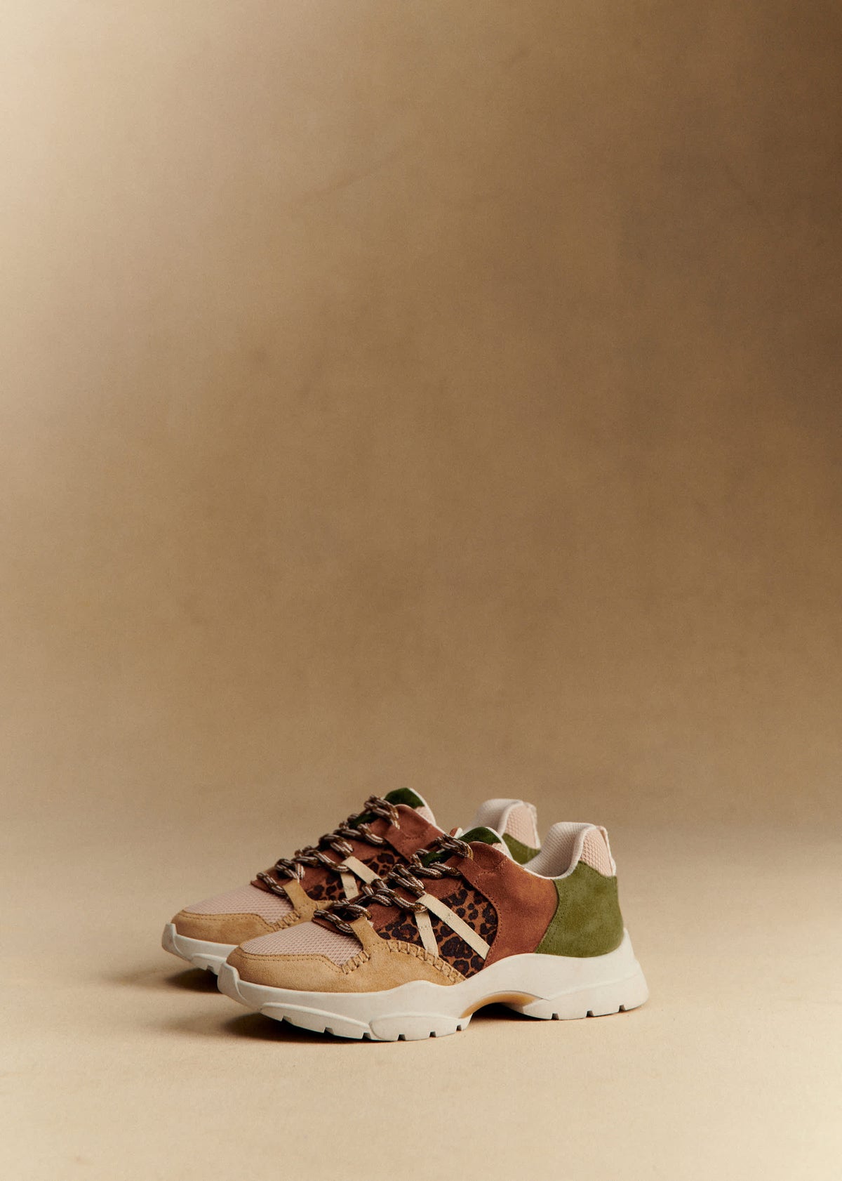 Baskets James - Léopard Multi