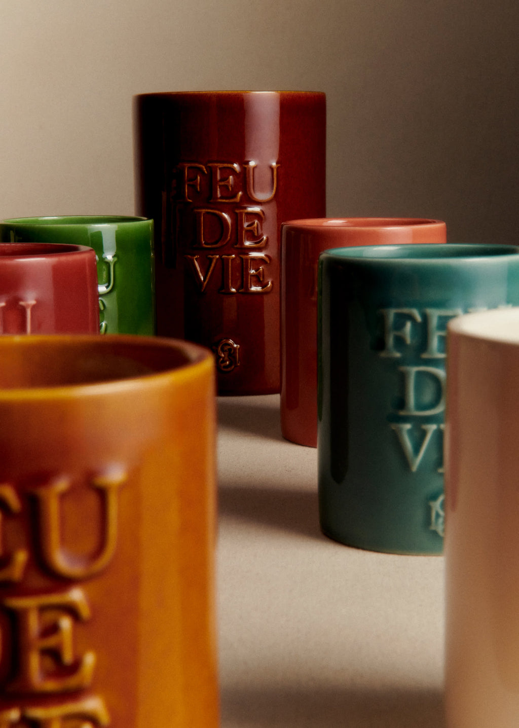 Bougie Feu de vie - Grand modèle - L'ambre - Moka