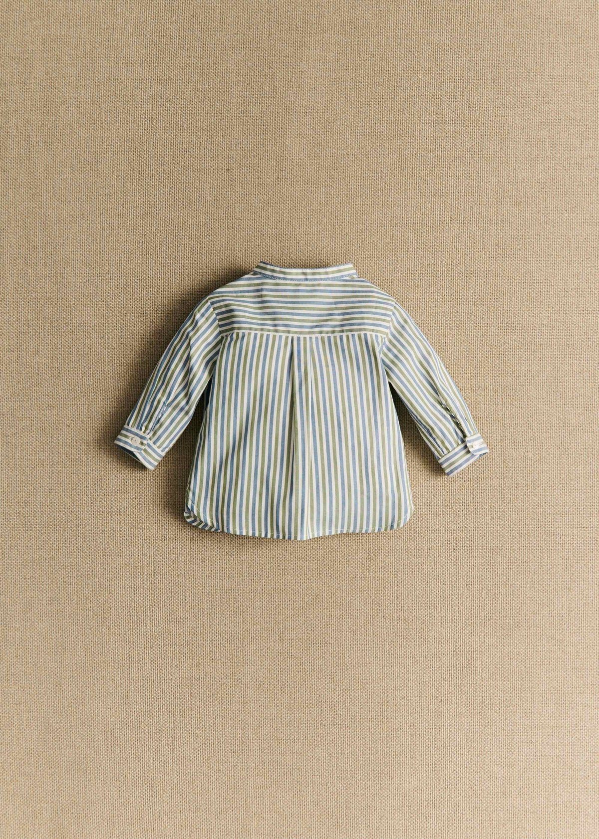 Chemise Benny - Rayure Kaki / Bleu
