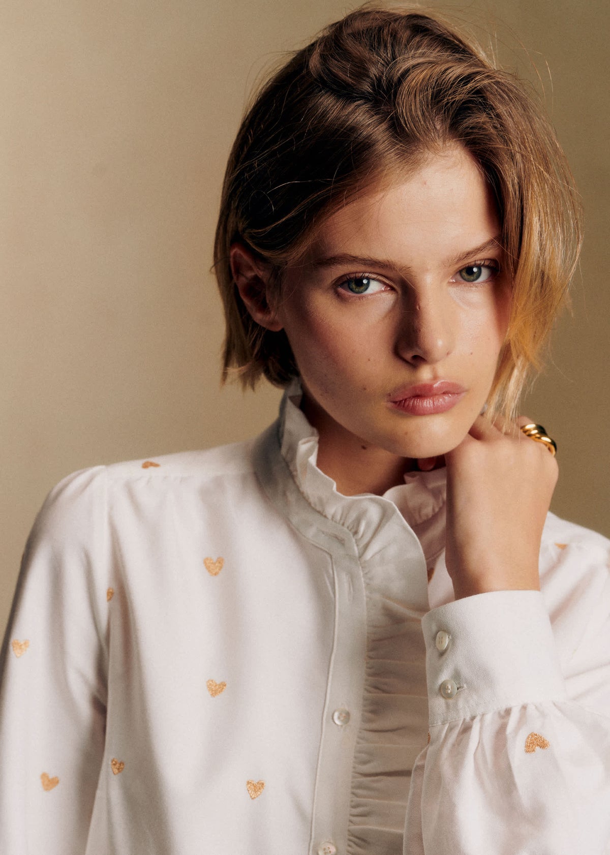 Chemise Chlo - Broderie Coeur Doré