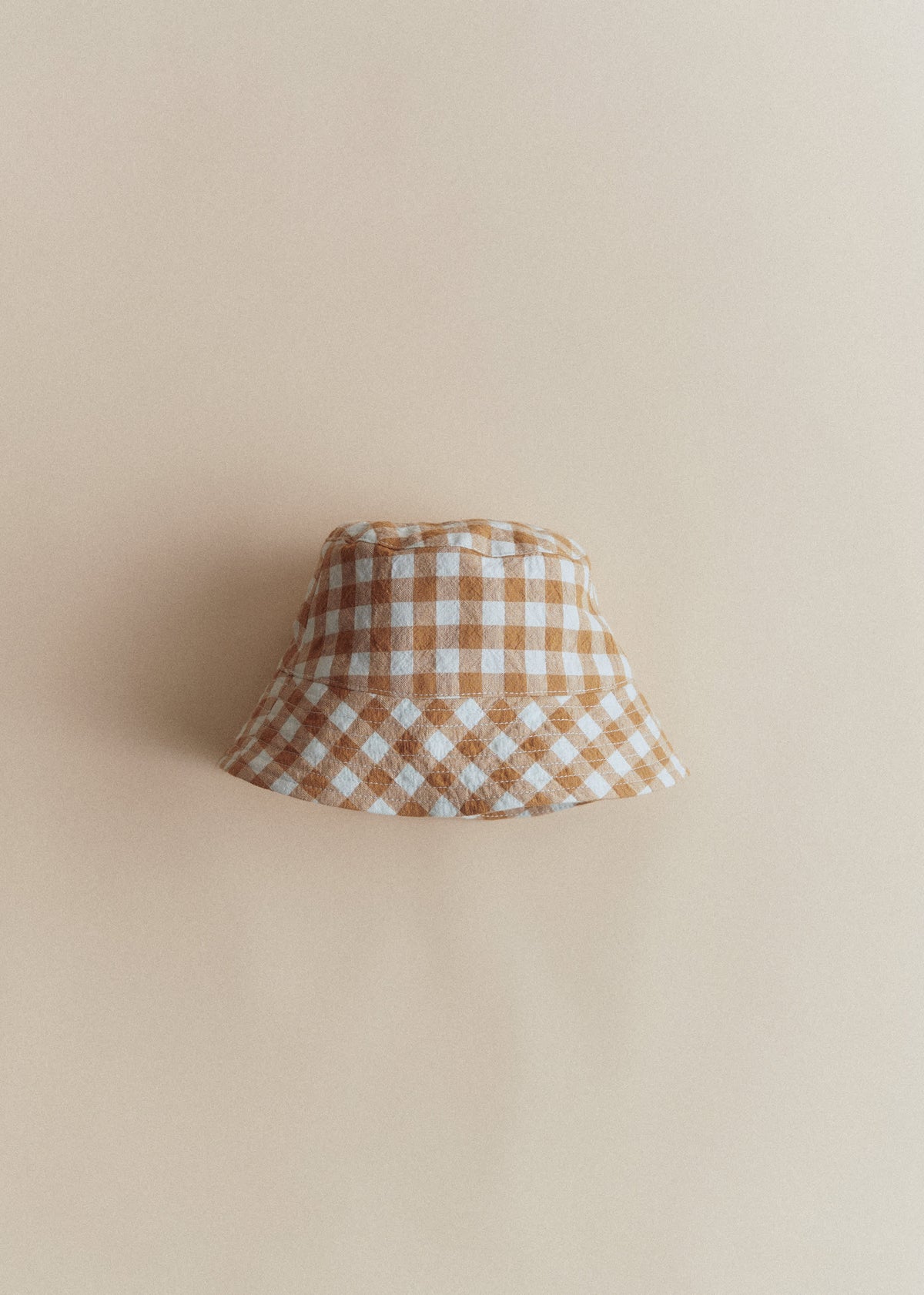 BOBY - Vichy Gaufré Bleu Caramel