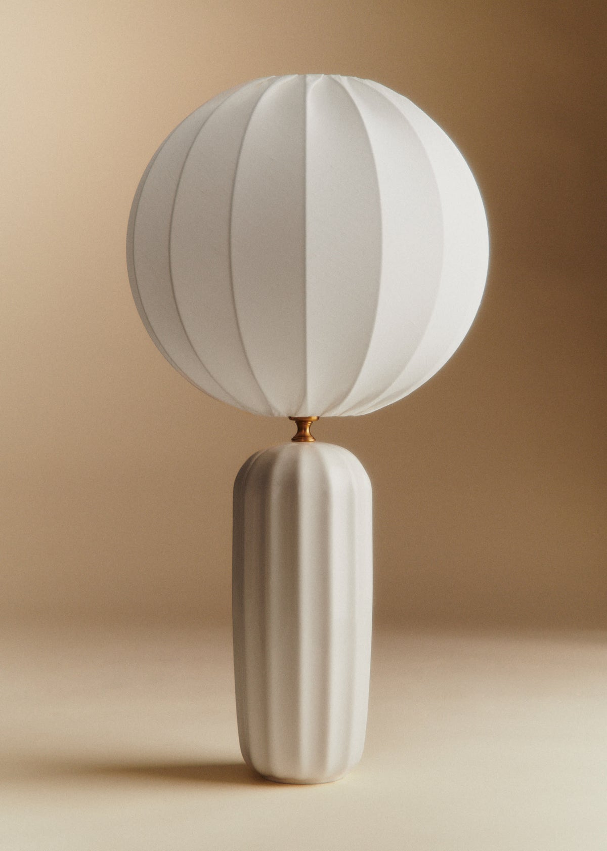 Lampe Traviata grand modèle - Ecru - Abat-jour Sonate - Écru
