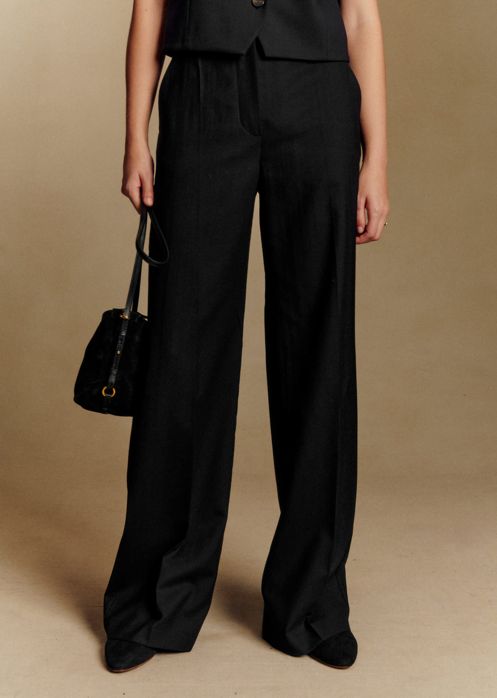 Pantalon Matheo - Noir Laine