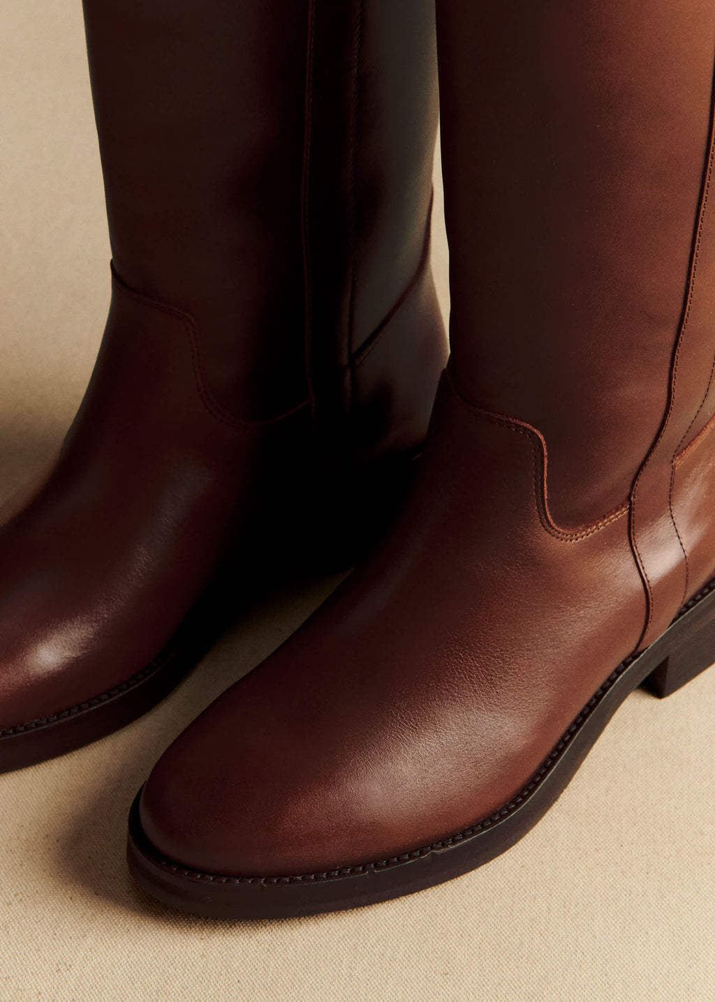 Bottes Low Bridget - Camel Vintage