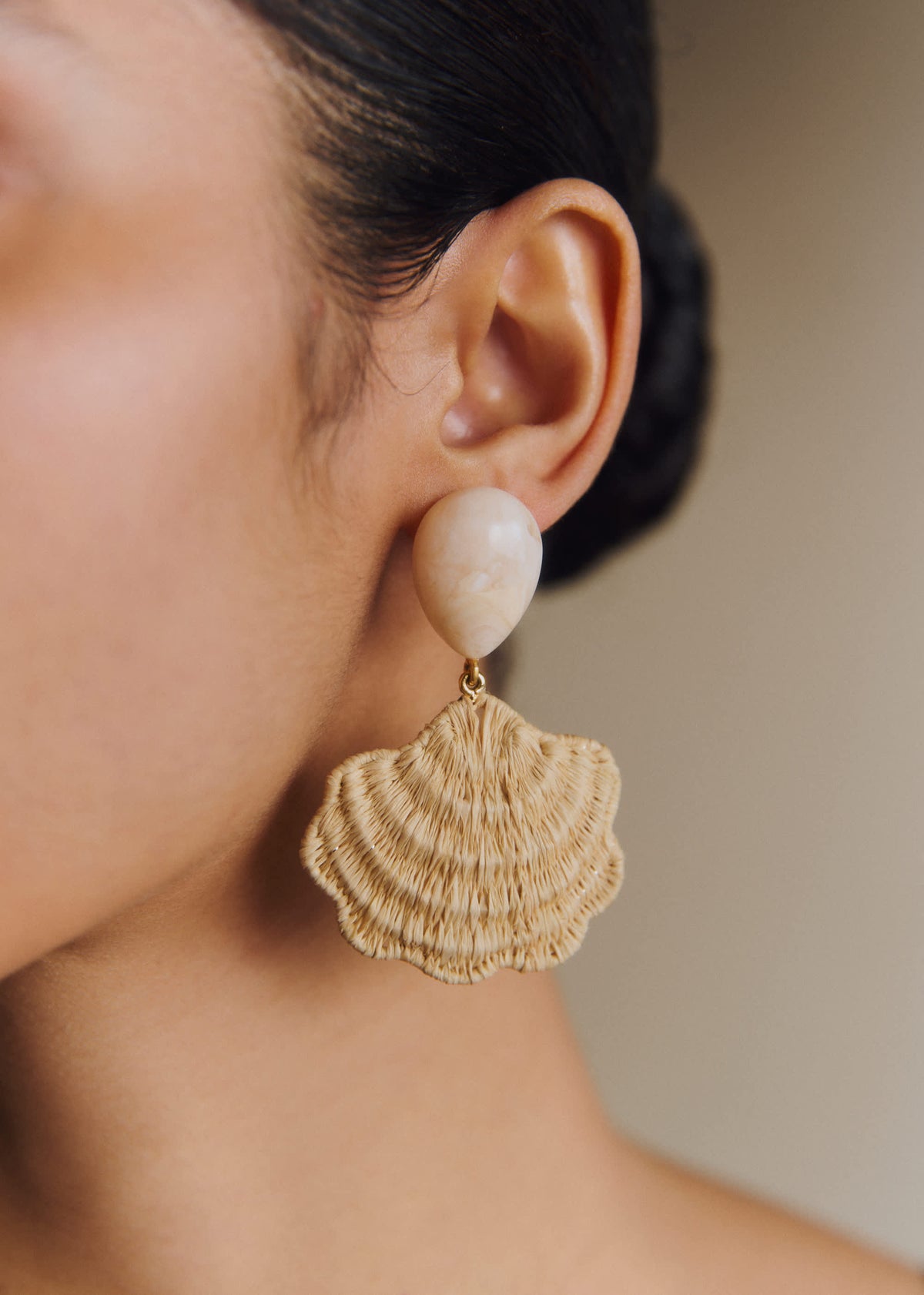 Boucles d'oreilles Valeria - Naturel