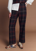 Pantalon Fausto - Carreaux Bordeaux Rouge