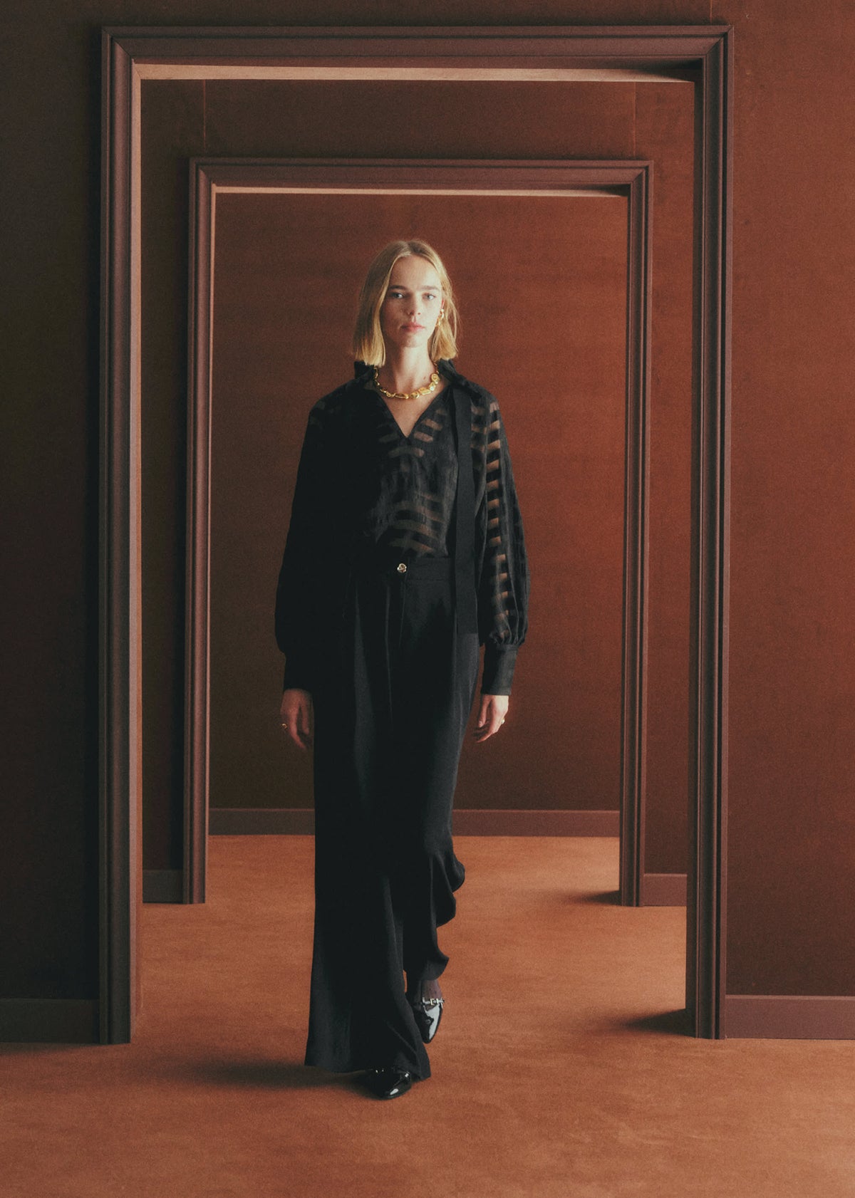 Chemise Hillis - Rayures Transparentes Noir