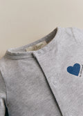 Pyjama La Chamade - Gris Chiné / Indigo