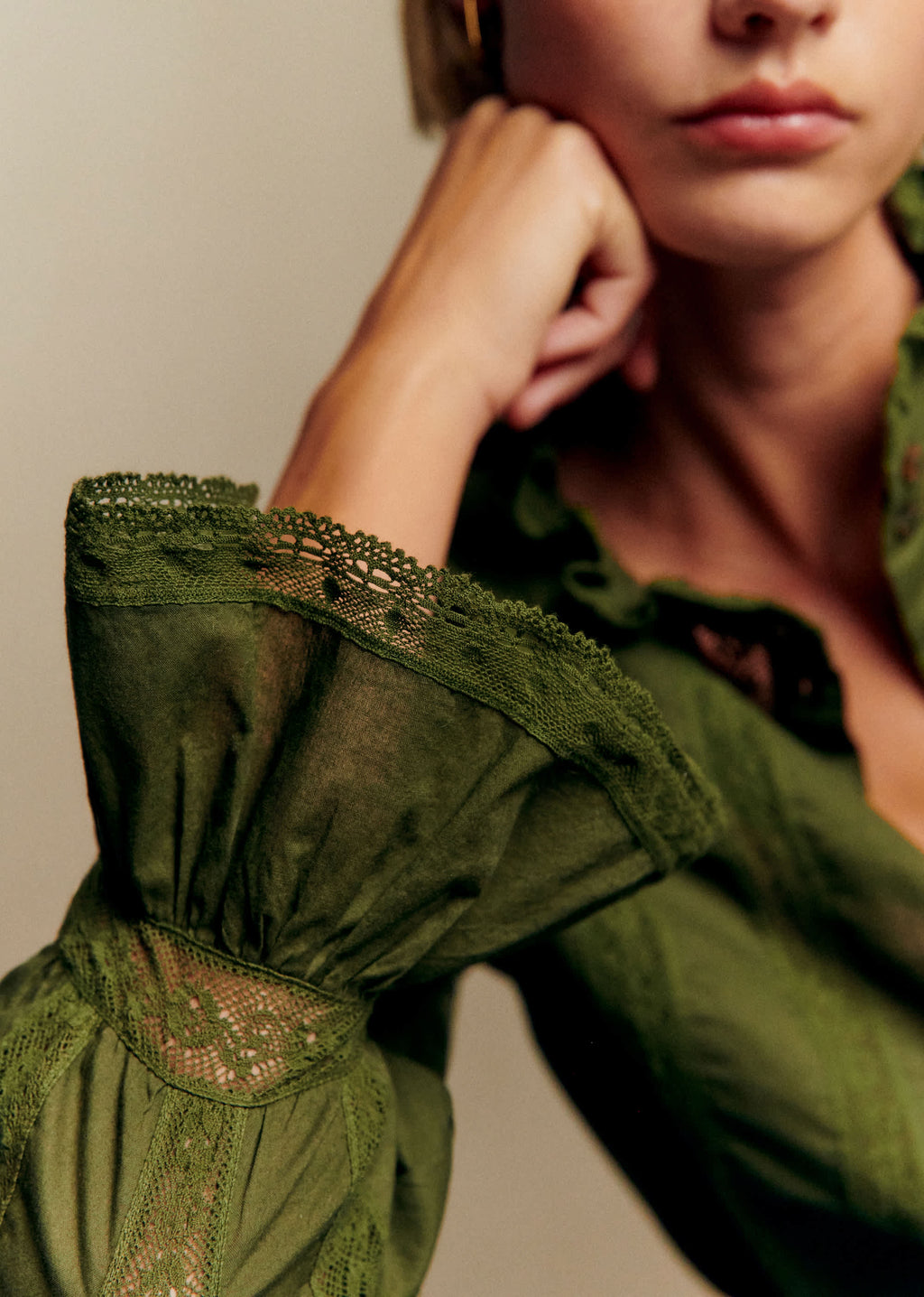 Chemise Lise - Vert Garden