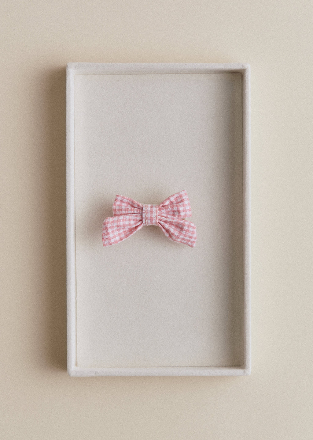 Petite Pince Noeud - Vichy Rose