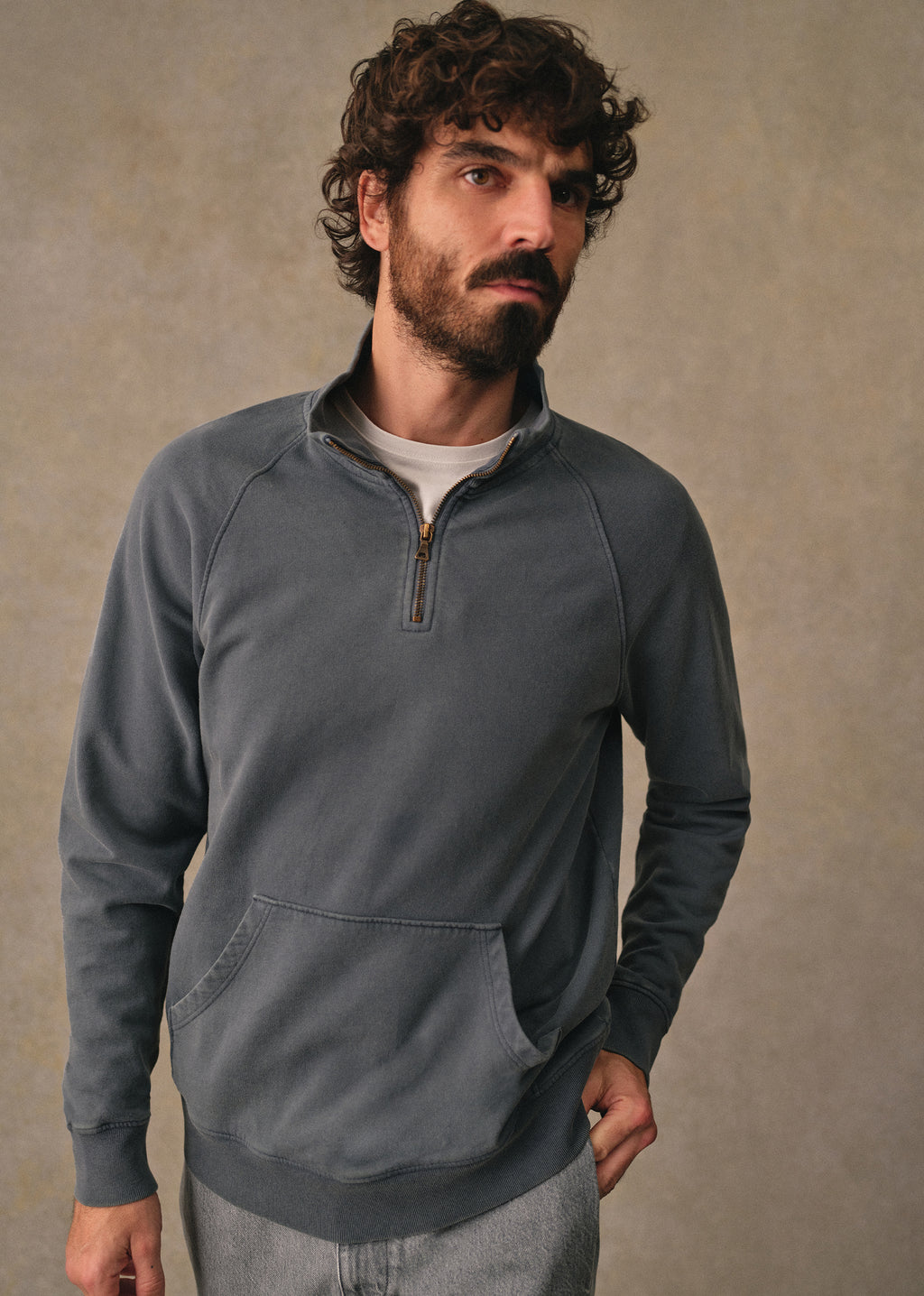 Sweatshirt Harlin - Bleu Acier Délavé
