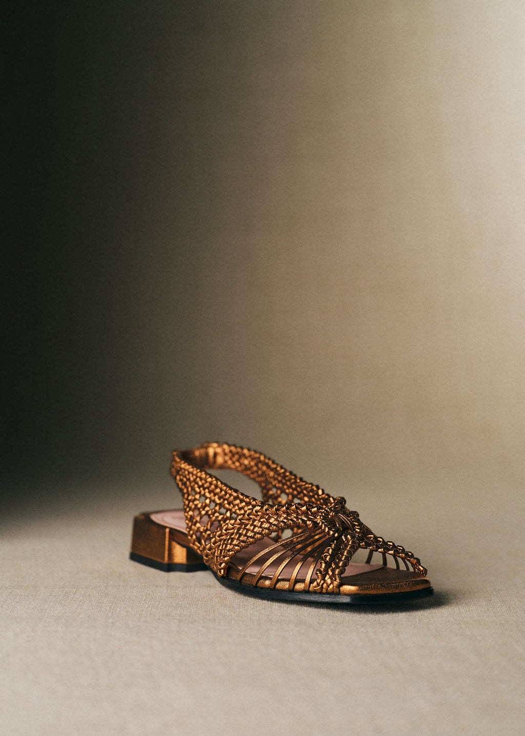 Sandales Martha - CFM Souliers x Éditions Sézane - Métal Bronze