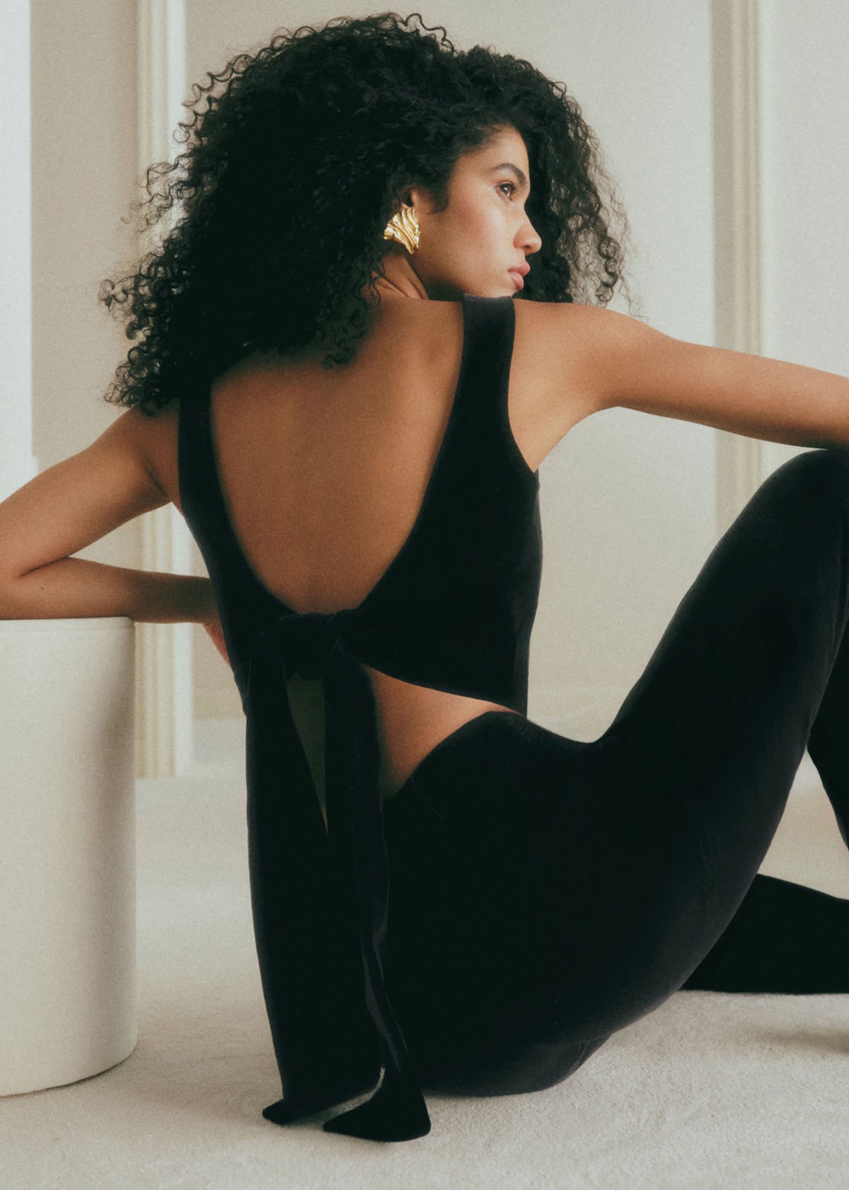 Top Claire - Velours Noir