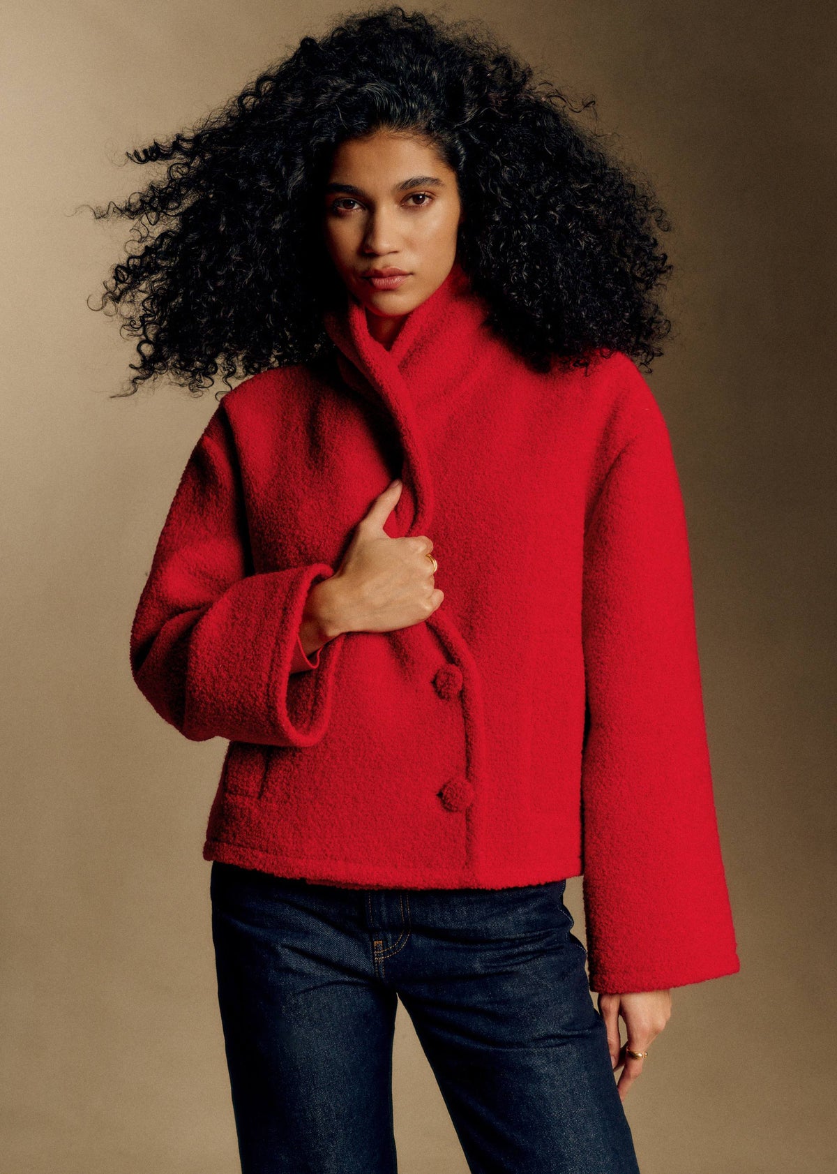 Manteau Ambre - Rouge Vif