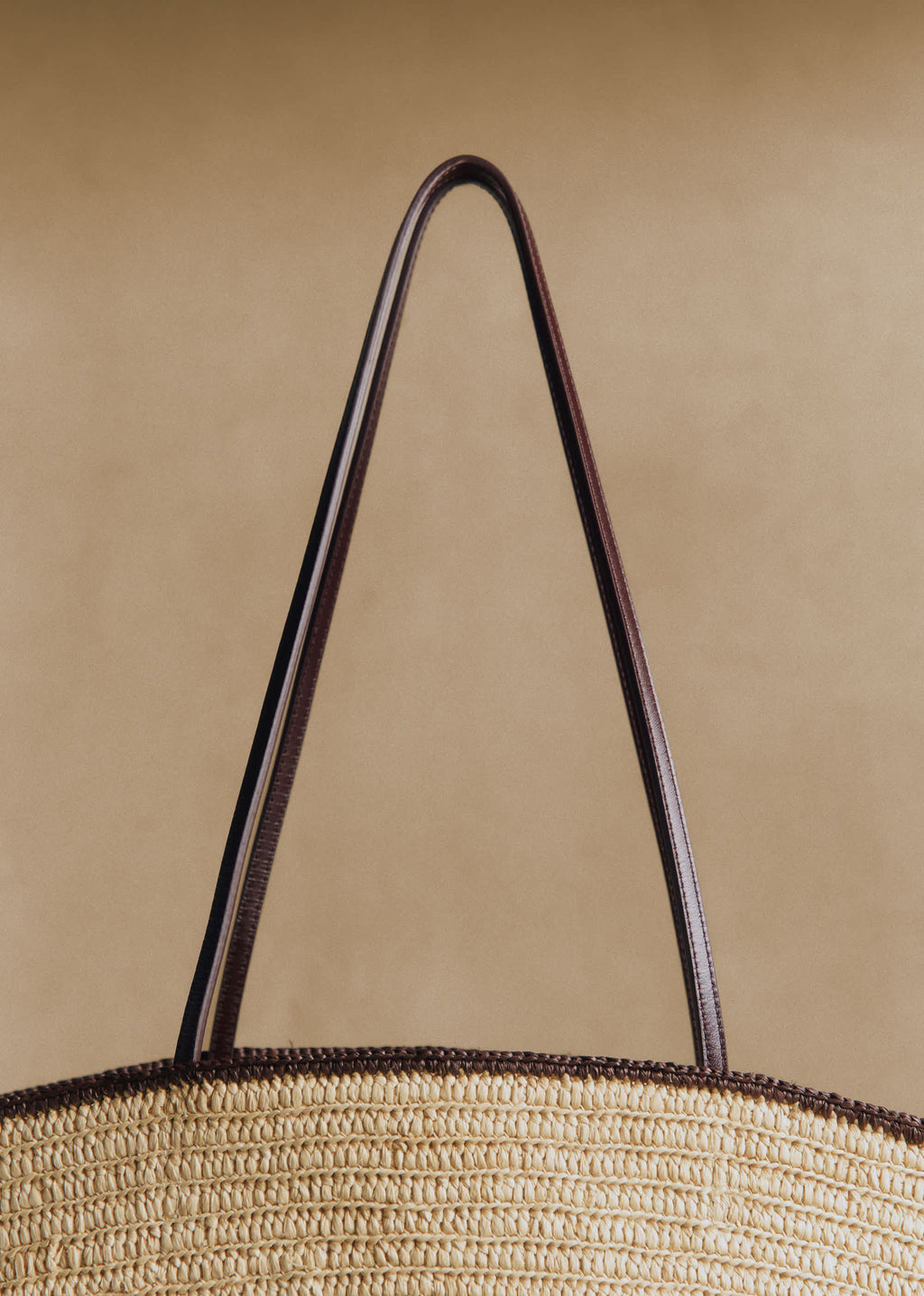 Panier Maia - Raphia Naturel Choco