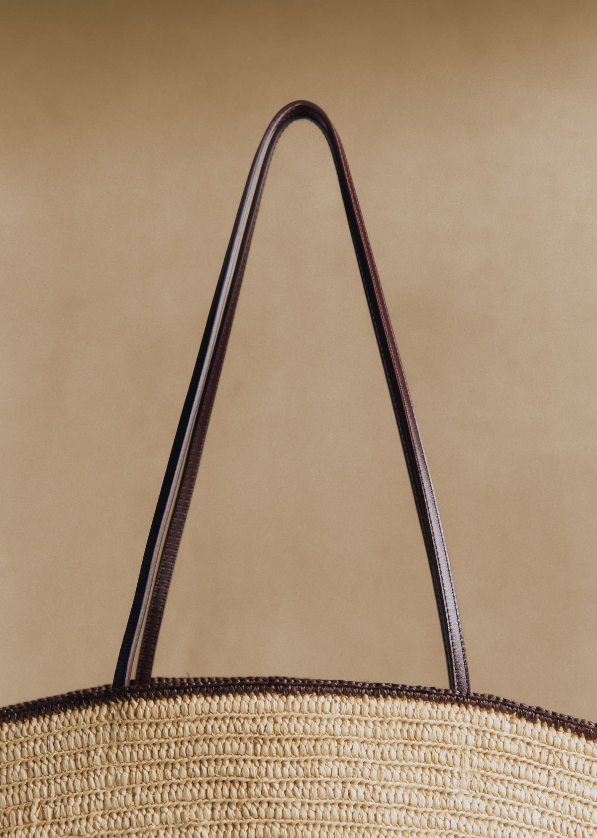 Panier Maia - Raphia Naturel Choco