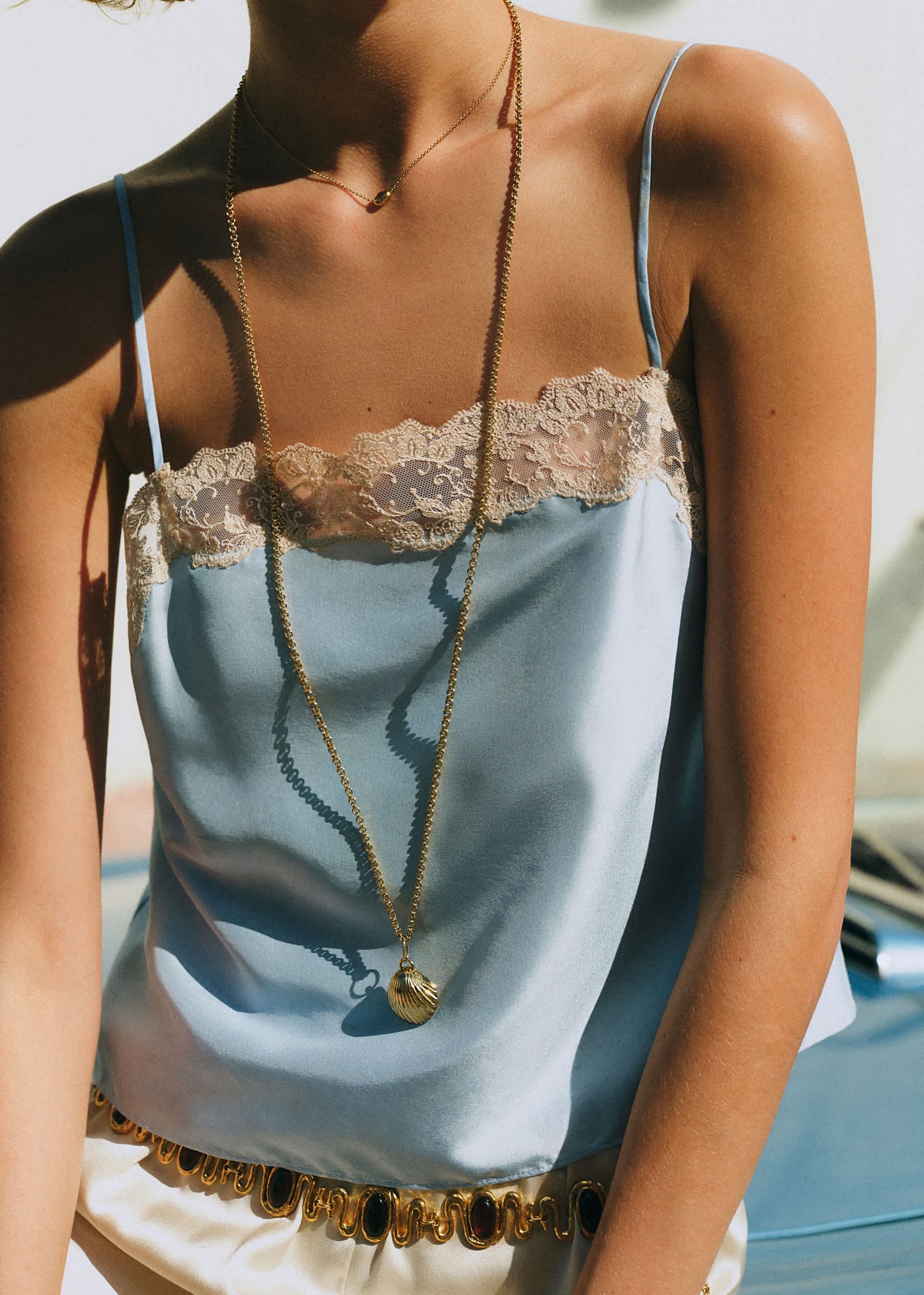 Top Adonie - Bleu Pastel