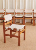 Lot de 6 chaises Maison Regain années 1960 - Orme et Cuir