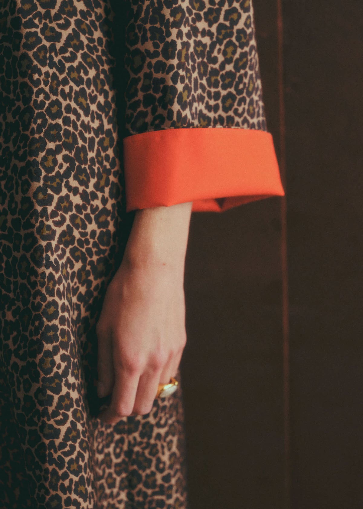 Robe Line - Imprimé Winter Leopard Camel