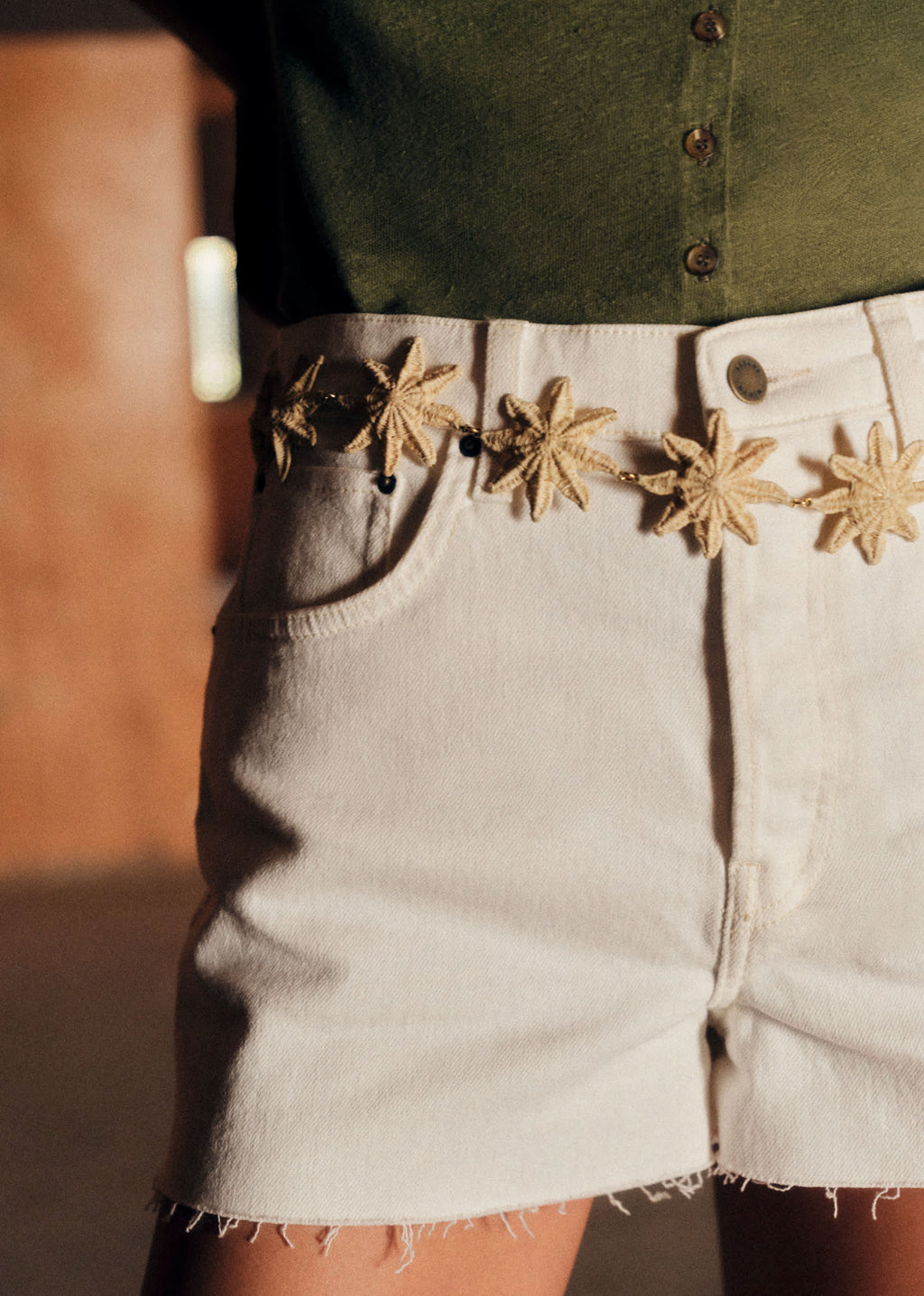Ceinture Marie - Raphia Naturel