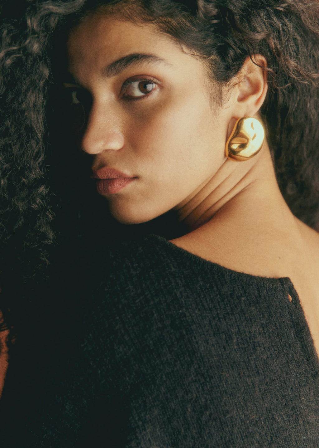 Boucles d'oreilles Ophelie - Doré