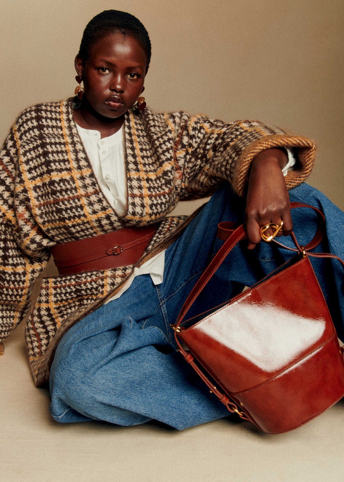 Veste Oscar - Pied de Poule Marron