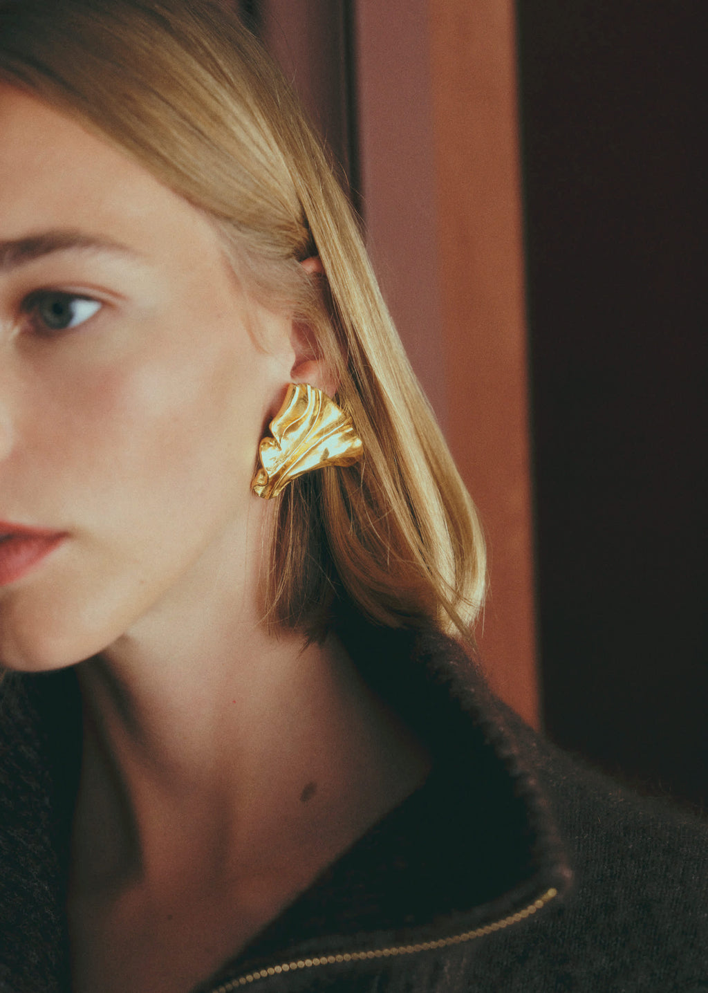 Boucles d'oreilles Nora - Doré