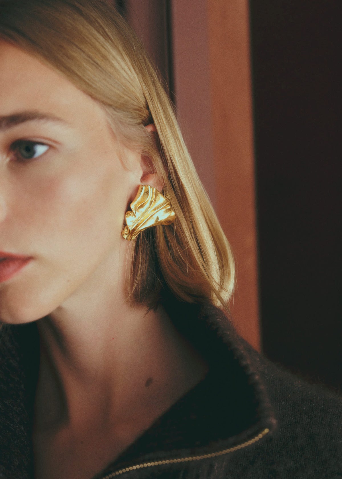 Boucles d'oreilles Nora - Doré