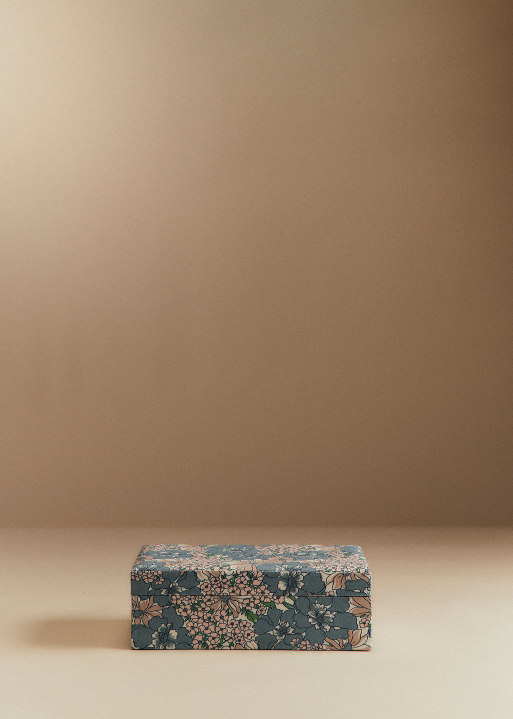 Boîte bijoux matelassée - Imprimé Bleu des Prés