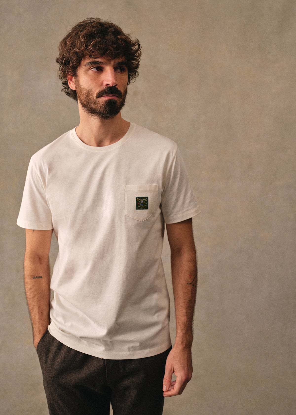 T-Shirt Blue Tide - Écru
