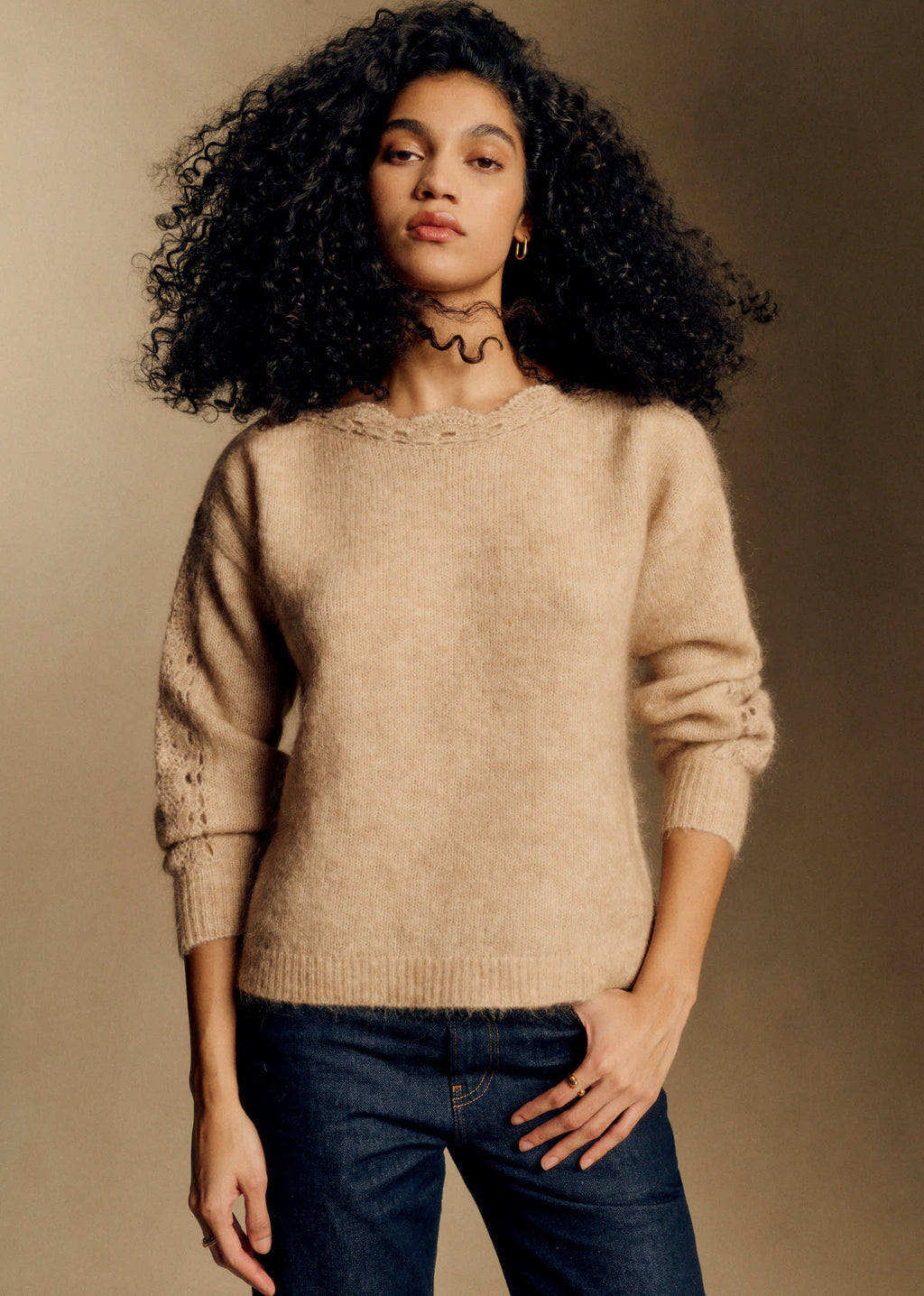 Pull Stacy - Beige Chiné Clair