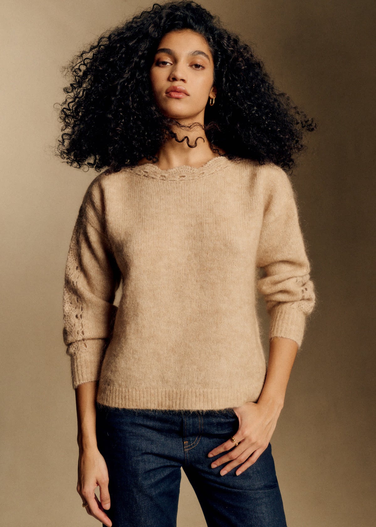 Pull Stacy - Beige Chiné Clair