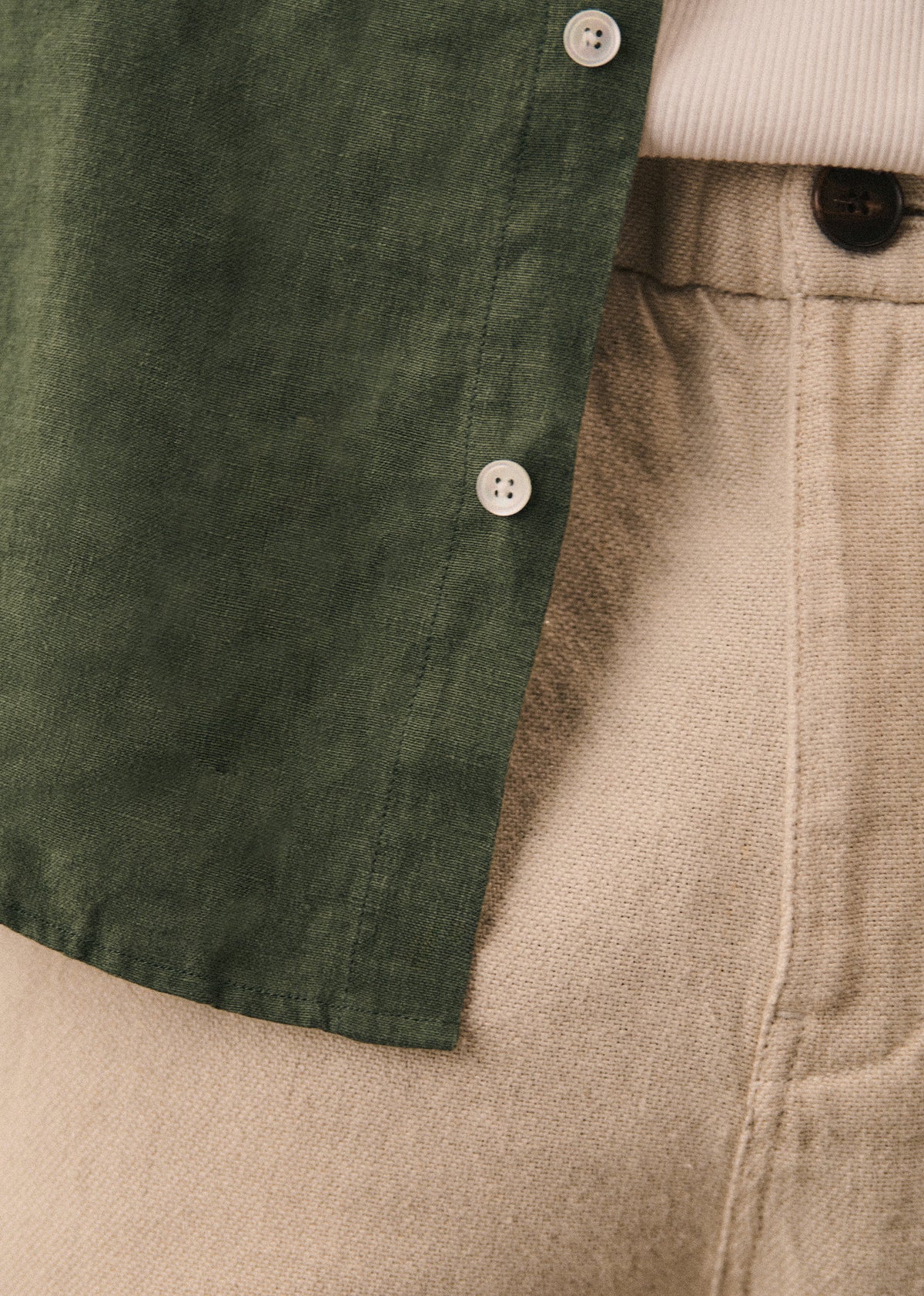 Chemise Charlie Lin - Kaki