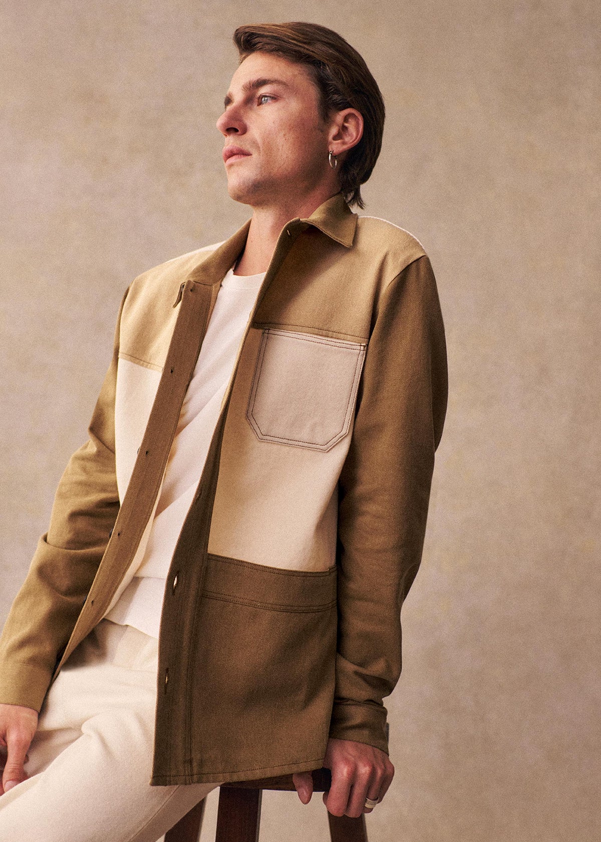 Veste Will Patchwork - Camel