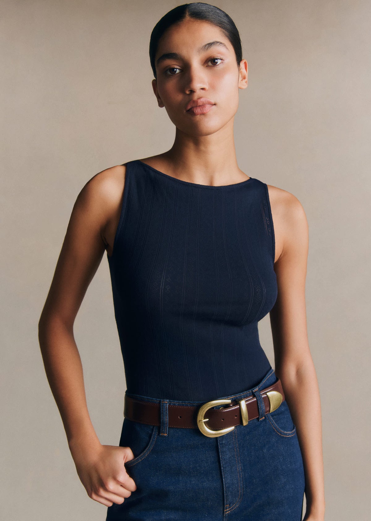 Top Fanny - Pointelle Marine