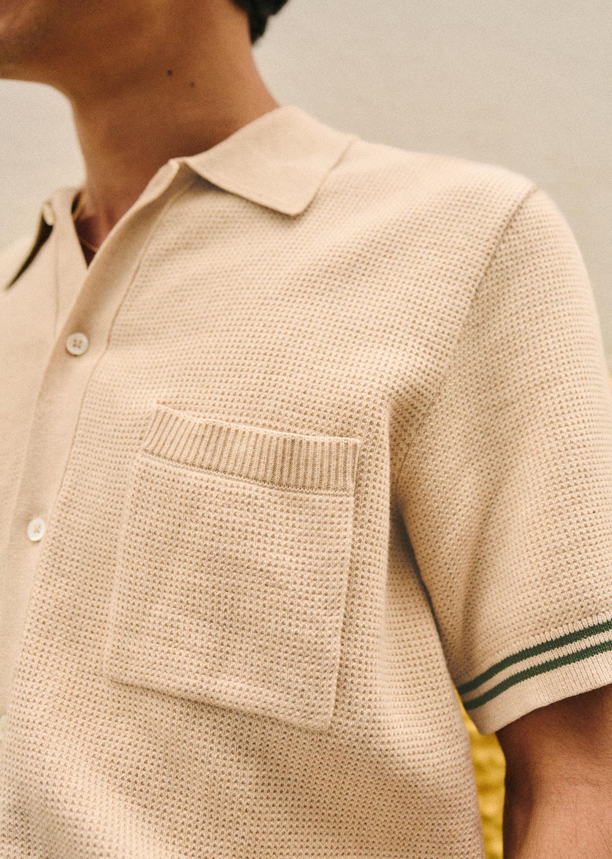 Chemise Maille Anatole - Beige / Kaki