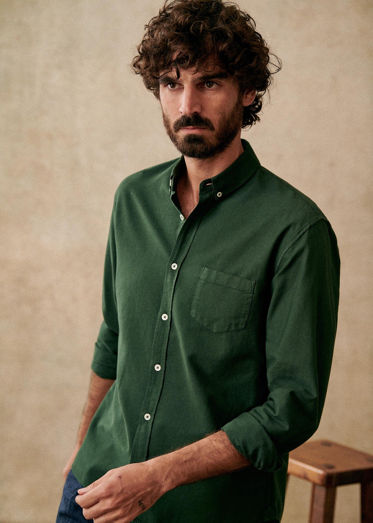 Chemise Charlie Oxford - Vert