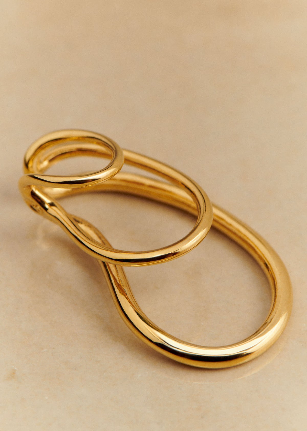 Ear cuff Dua - Doré