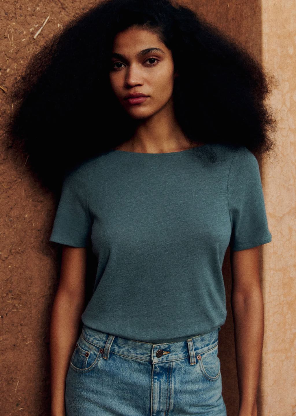 T-Shirt Alie - Bleu Tempête